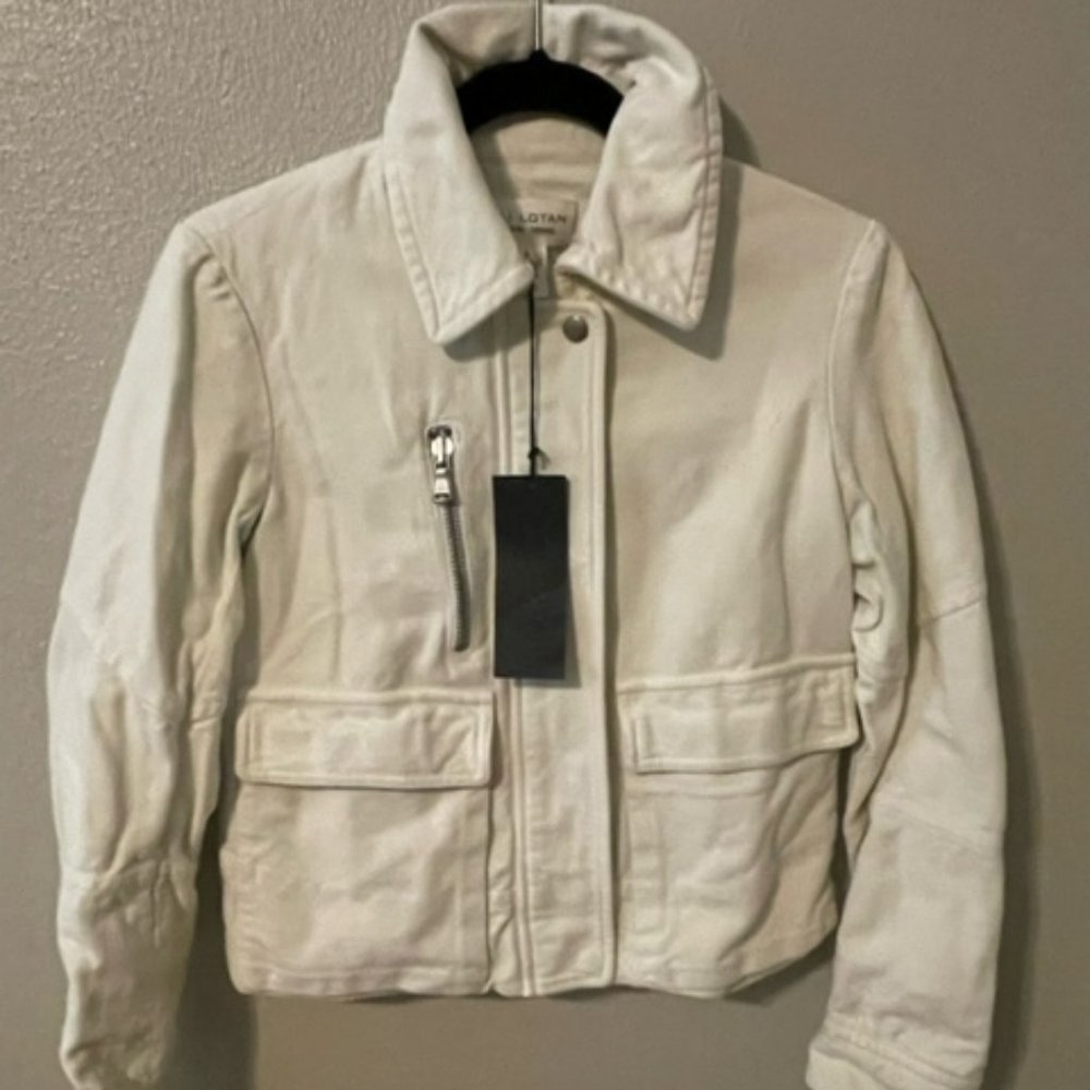 Nili Lotan Moto Jacket-Size 2, nortic white- NWT